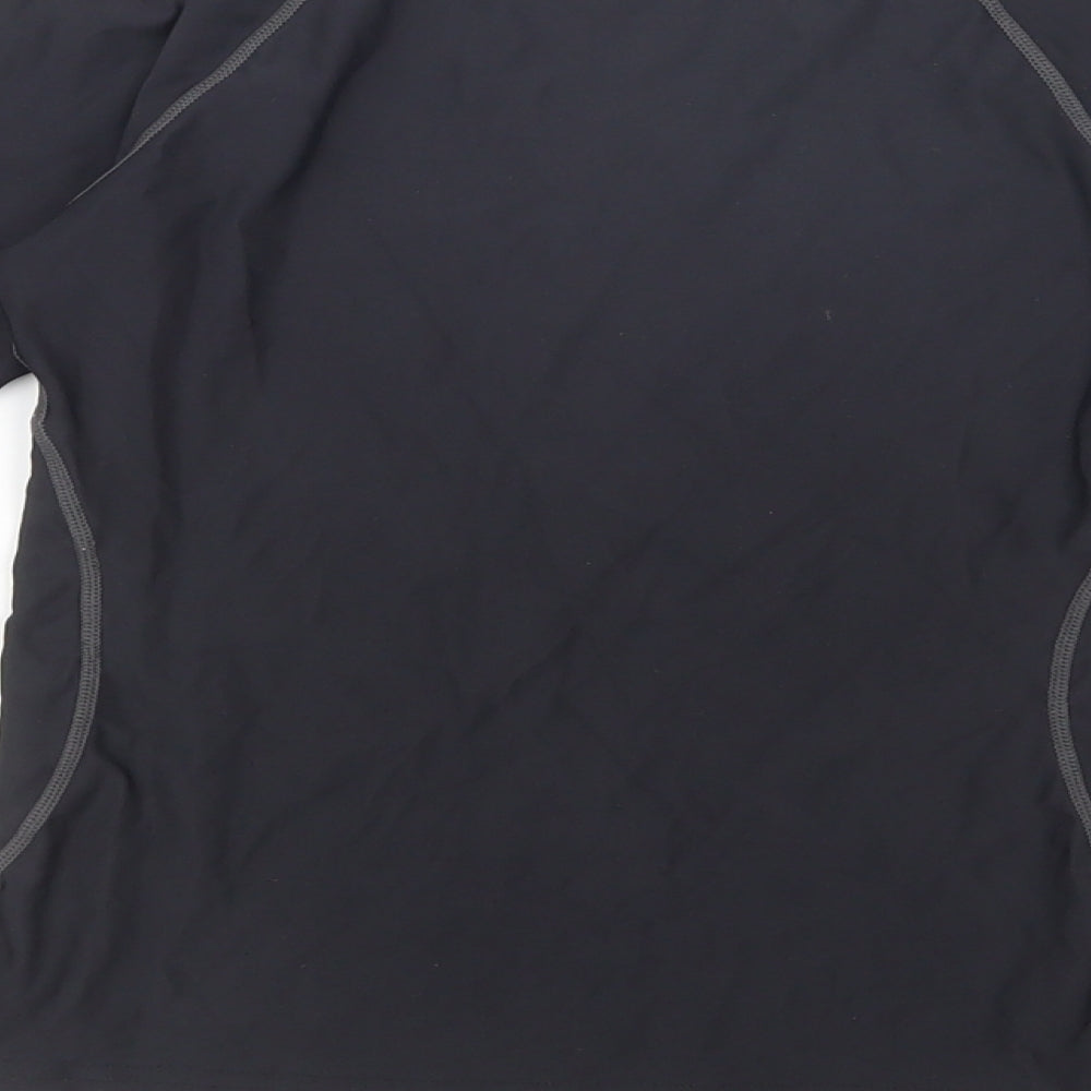 Dunnes Stores Boys Black  Nylon Pullover T-Shirt Size 8-9 Years Crew Neck Pullover