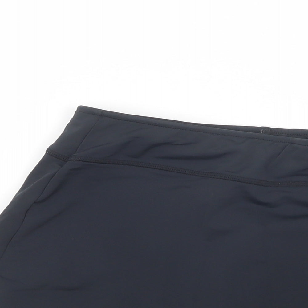 Canterbury Girls Black  Polyester Mini Skort Size 10 Years  Regular