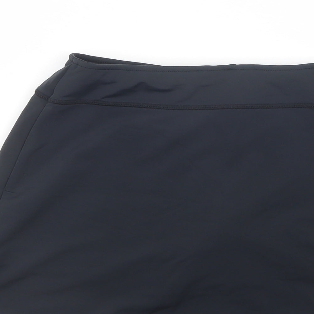 Canterbury Girls Black  Polyester Mini Skort Size 10 Years  Regular