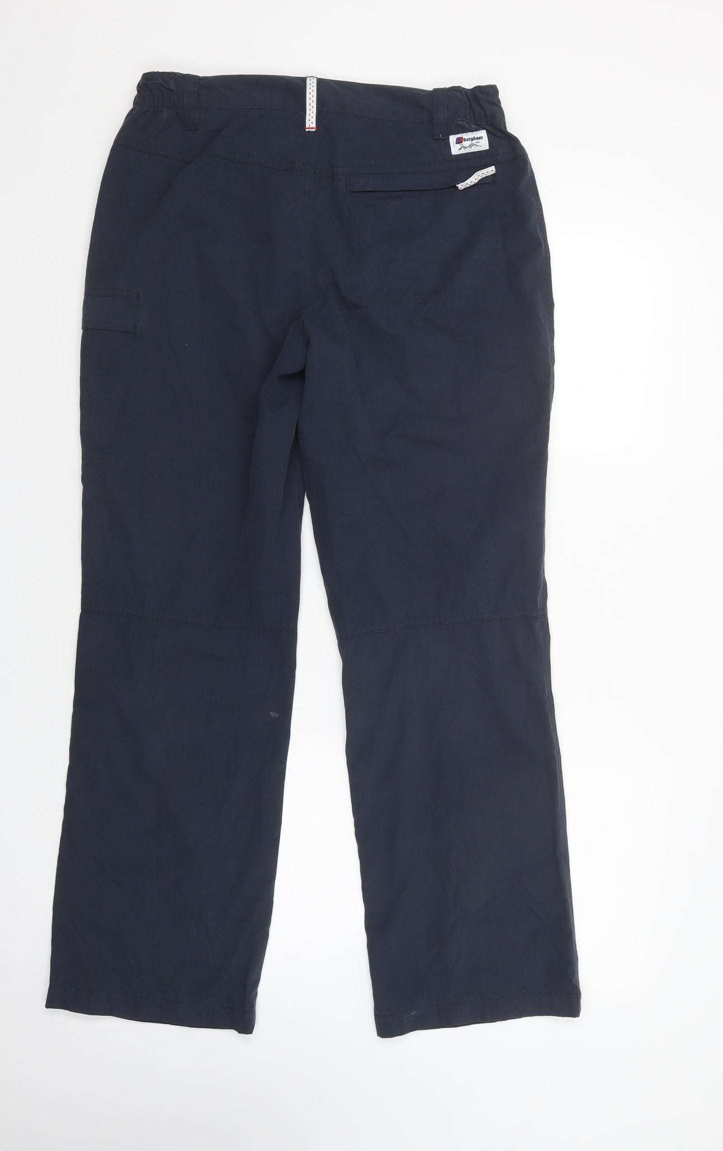 Berghaus Womens Blue  Polyester Cargo Trousers Size 12 L31 in Regular Button