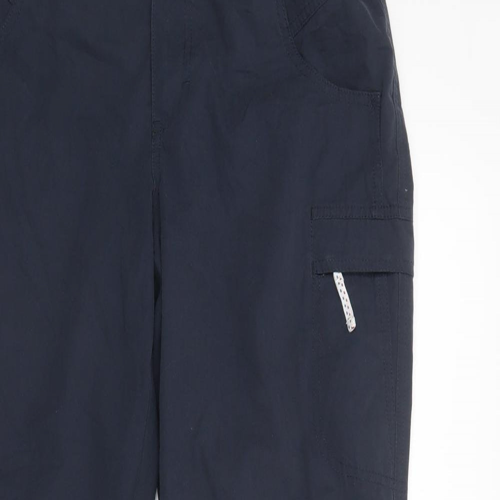 Berghaus Womens Blue  Polyester Cargo Trousers Size 12 L31 in Regular Button