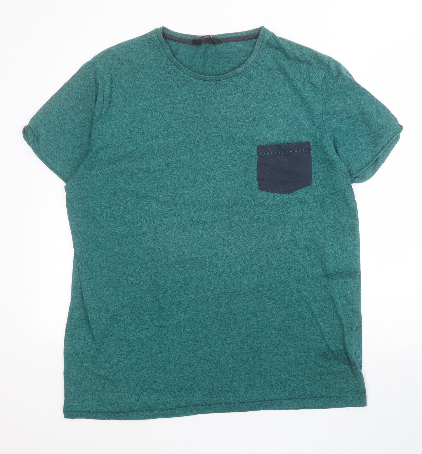 Primark Womens Green  Cotton Basic T-Shirt Size XL Crew Neck