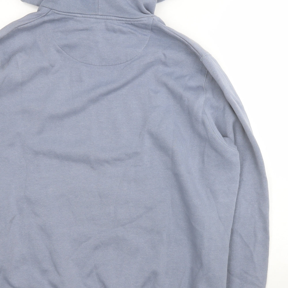 FCUK Mens Blue  Cotton Pullover Hoodie Size 2XL
