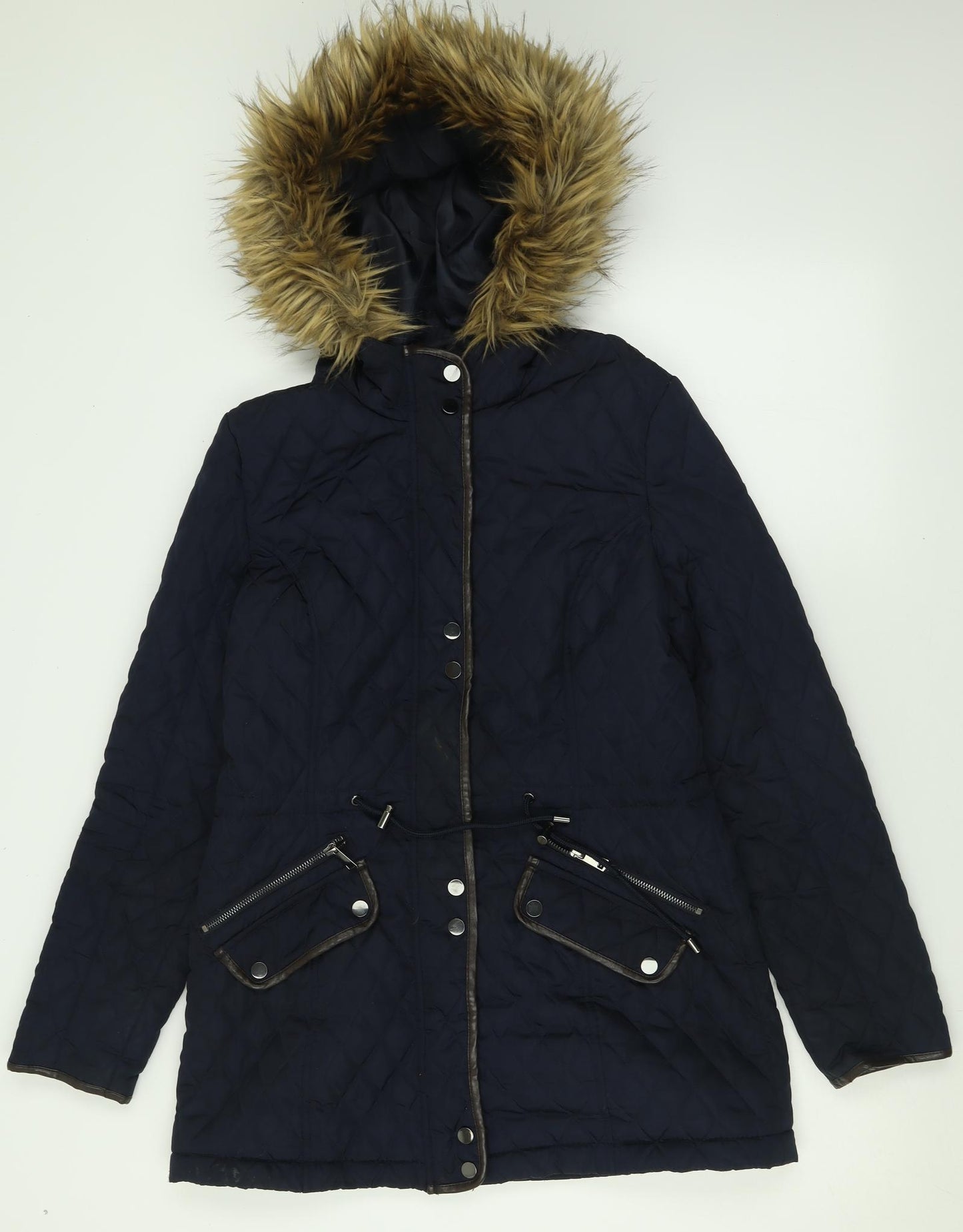 F&F Womens Blue   Jacket Coat Size 10  Zip