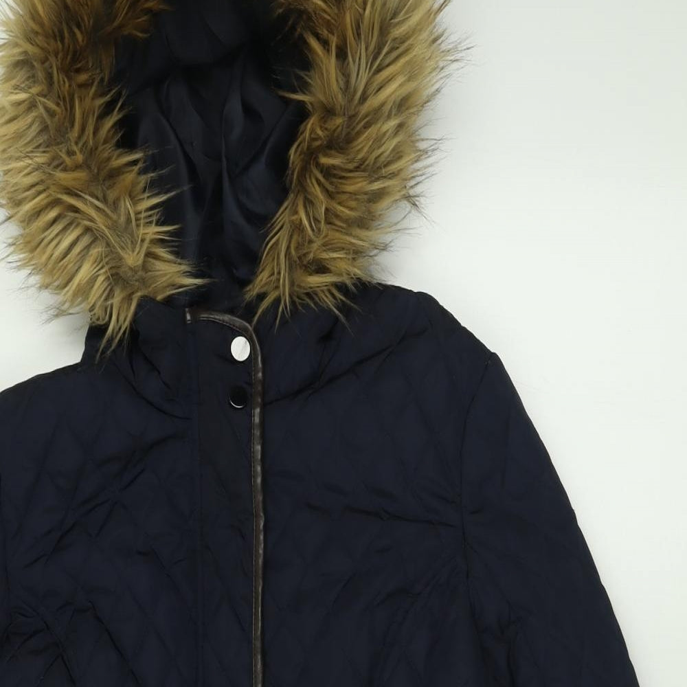 F&F Womens Blue   Jacket Coat Size 10  Zip