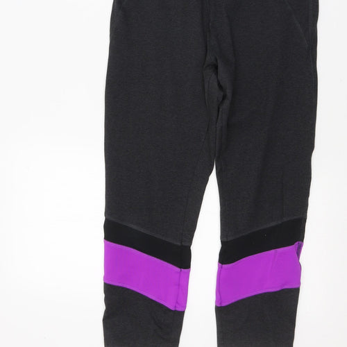 Dunnes Stores Womens Grey  Polyester Cropped Leggings Size M L22 in Regular Pullover