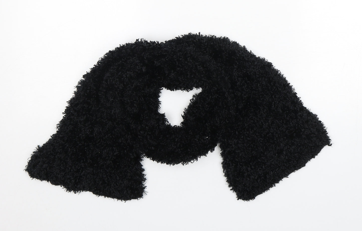 Preworn Womens Black  Polyester  Scarf