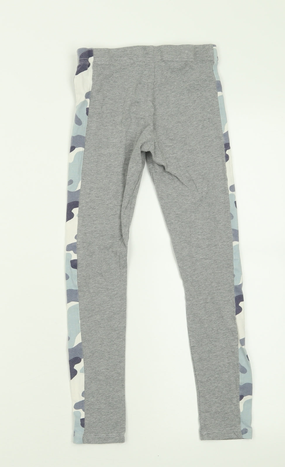 F&F Girls Green Camouflage Cotton Capri Trousers Size 8-9 Years  Regular Pullover