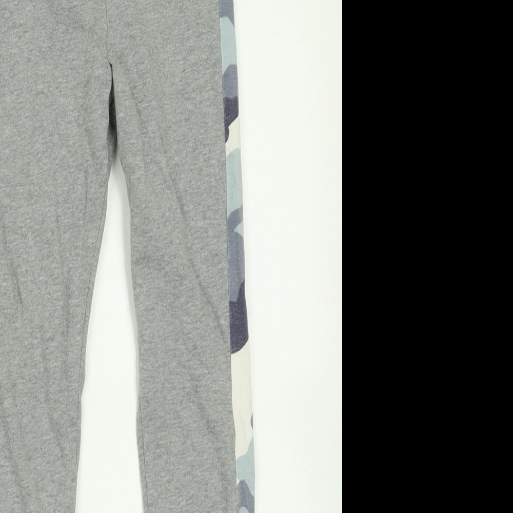 F&F Girls Green Camouflage Cotton Capri Trousers Size 8-9 Years  Regular Pullover