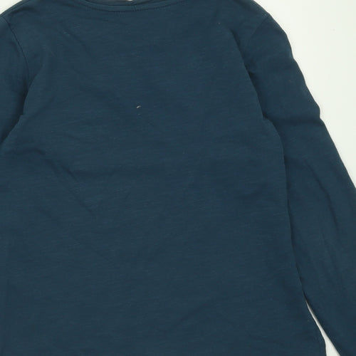 River Island Girls Blue  Cotton Basic Casual Size 10 Years Crew Neck Pullover