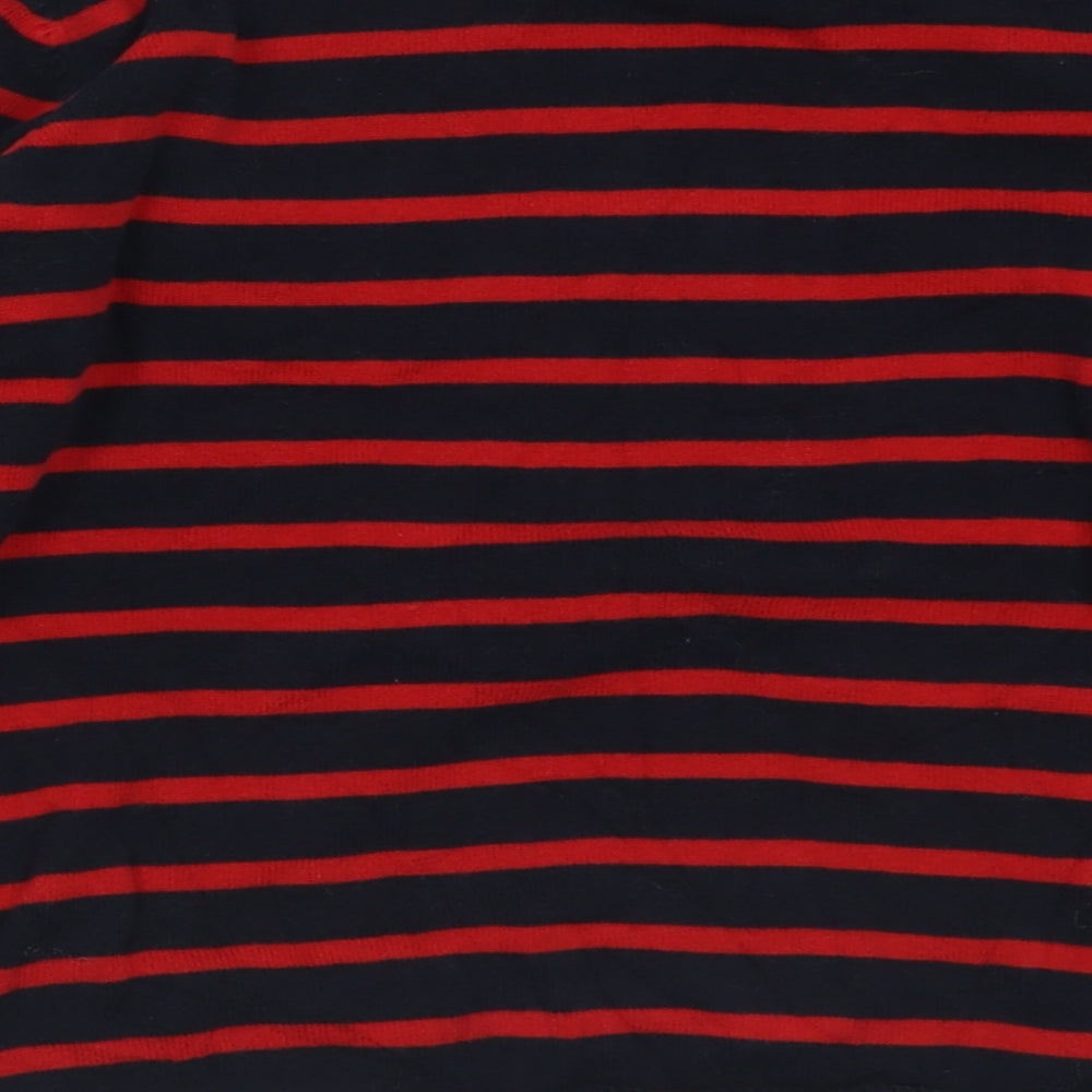 H&M Boys Red Crew Neck Striped Cotton Pullover Jumper Size 9-10 Years  Pullover