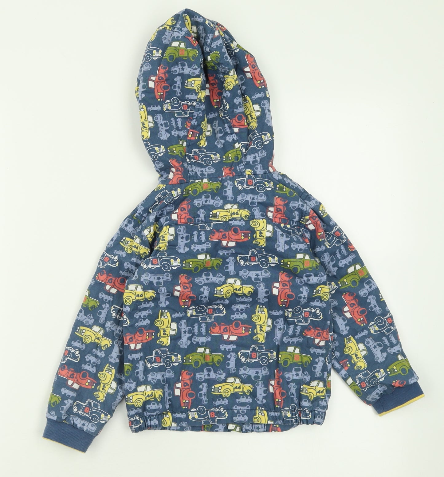 M&Co Boys Blue Geometric  Jacket  Size 2-3 Years  Zip