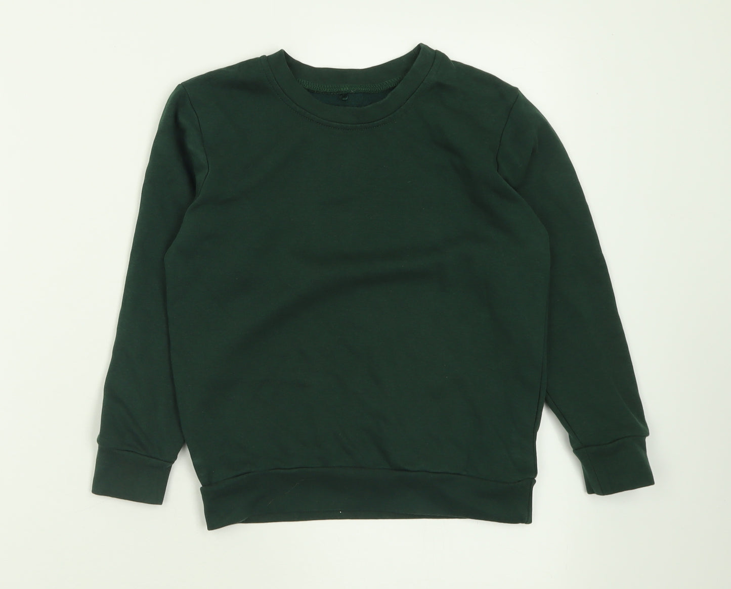 NEXT Boys Green Crew Neck  Cotton Pullover Jumper Size 6-7 Years  Pullover