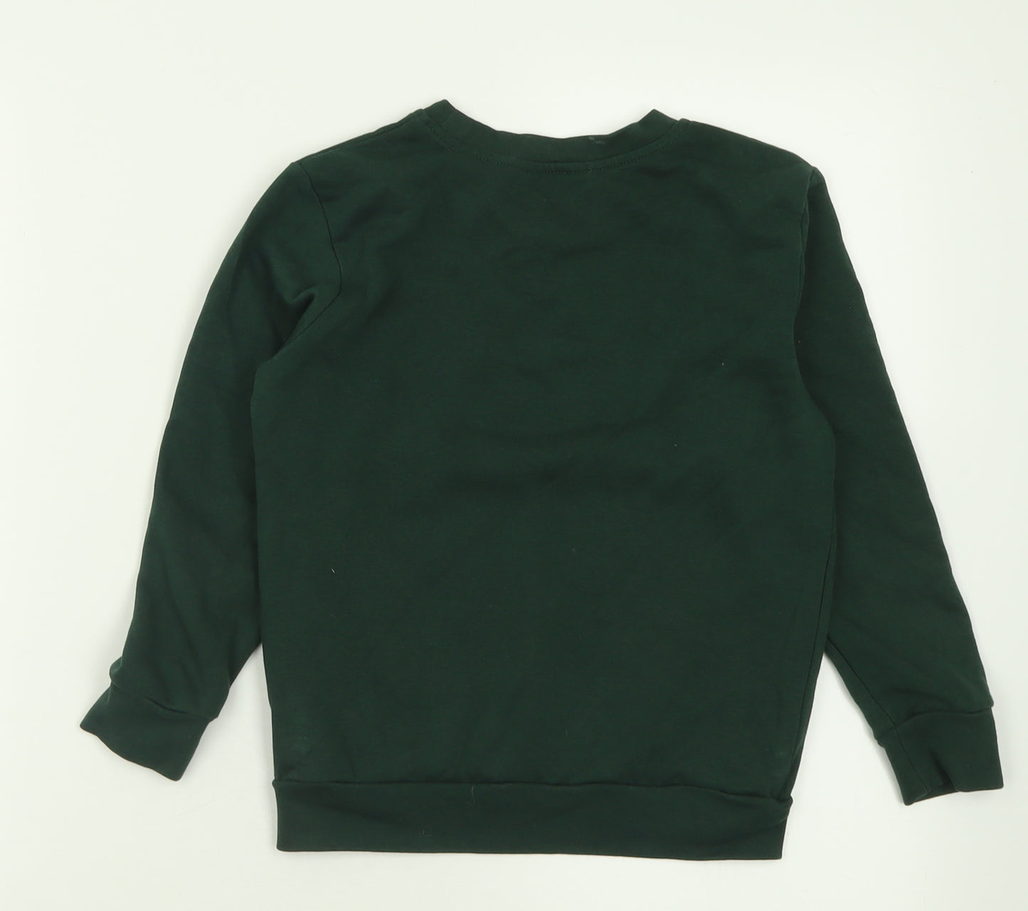 NEXT Boys Green Crew Neck  Cotton Pullover Jumper Size 6-7 Years  Pullover