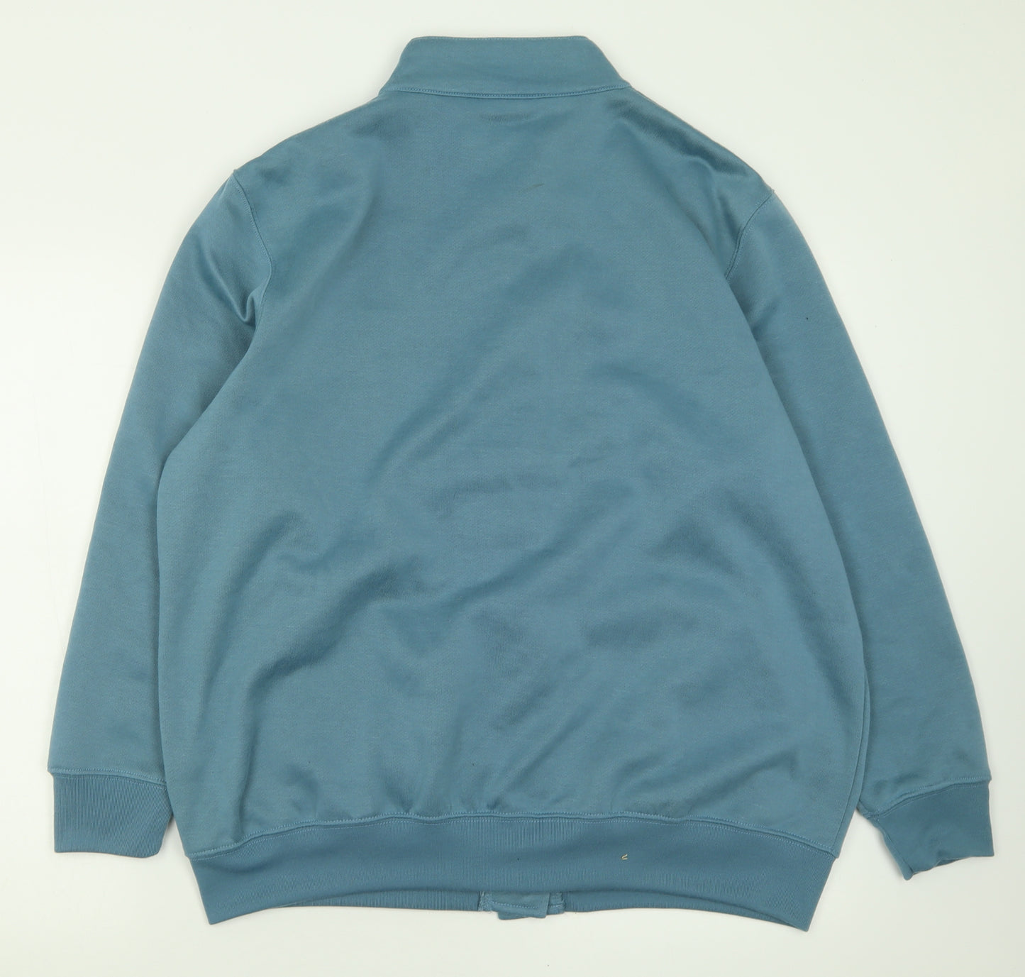 Damart Womens Blue High Neck  Polyester Cardigan Jumper Size 18