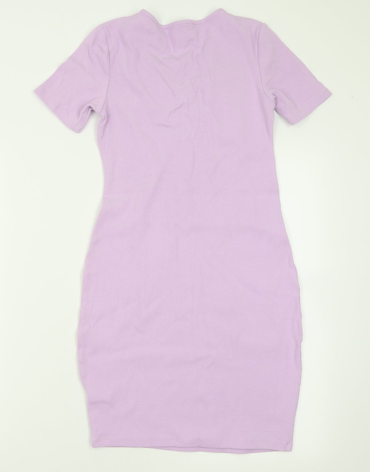 Primark Womens Purple  Cotton Bodycon  Size 10  V-Neck Pullover