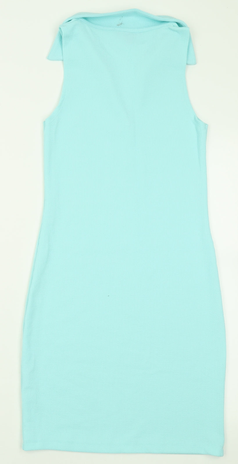 Primark Womens Blue  Polyester Bodycon  Size 10  V-Neck Pullover
