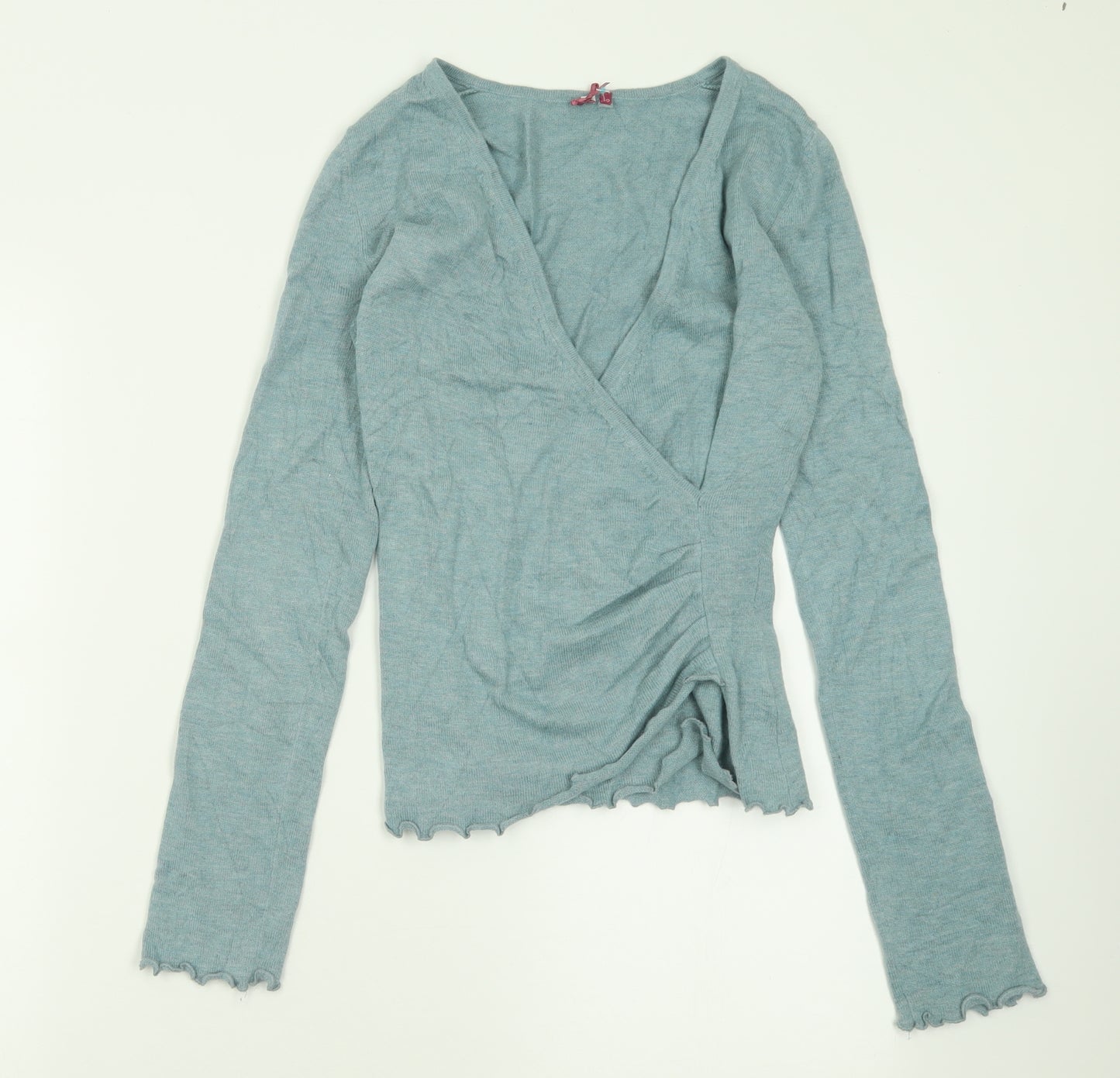 White Stuff Womens Black V-Neck  Viscose Pullover Jumper Size 10