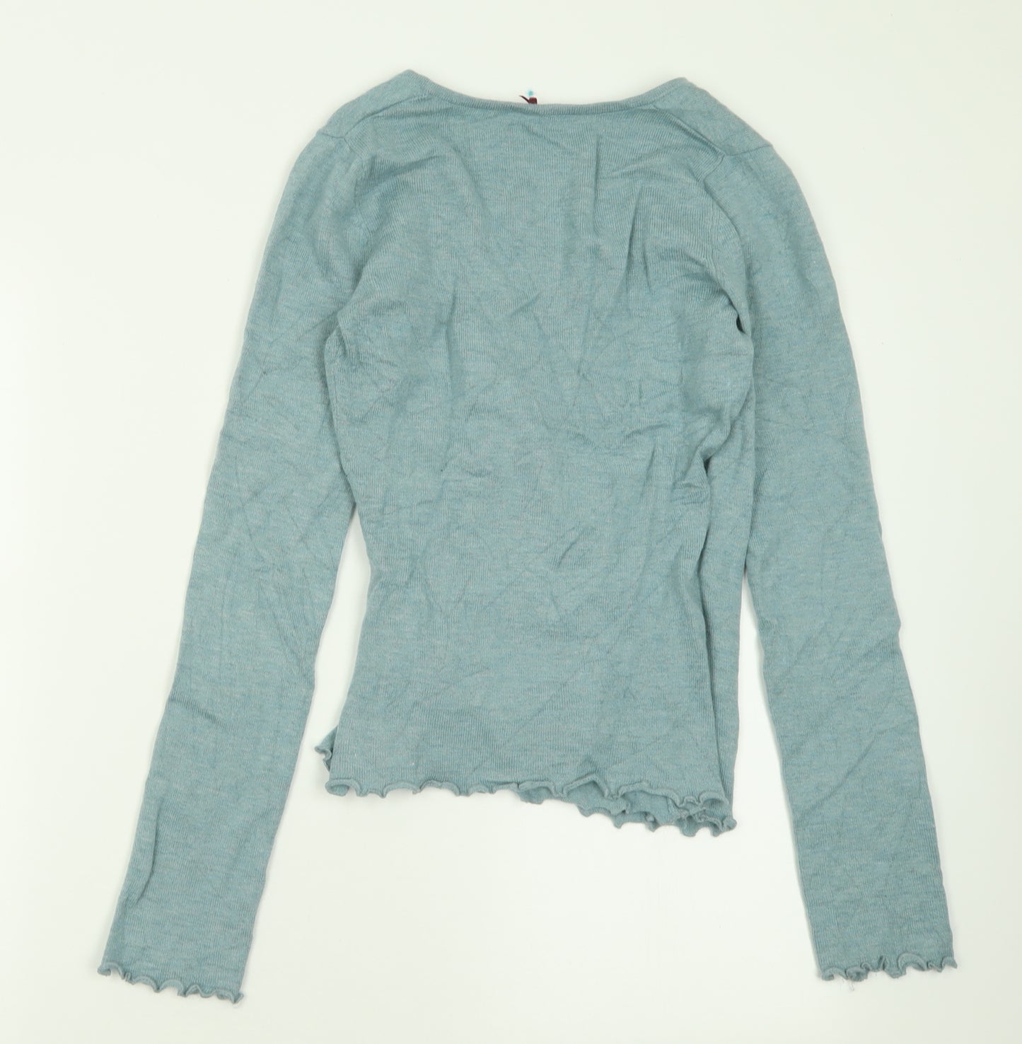 White Stuff Womens Black V-Neck  Viscose Pullover Jumper Size 10