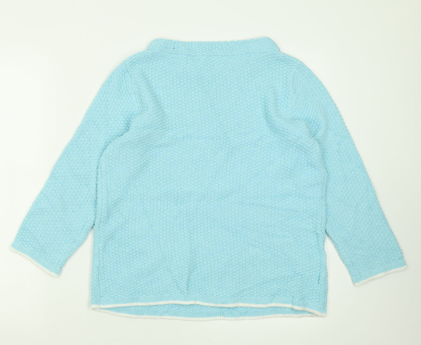 Laura Ashley Womens Black Crew Neck  Acrylic Pullover Jumper Size 10