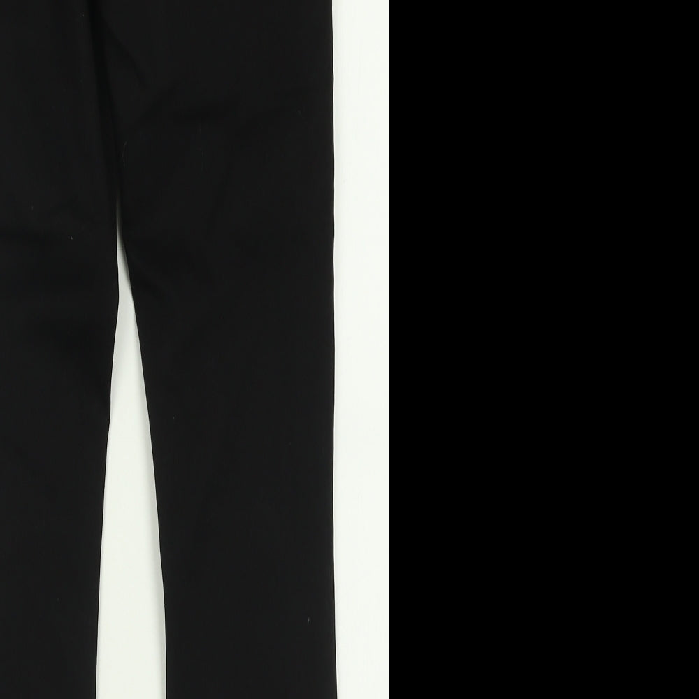 Denim & Co. Womens Black  Cotton Skinny Jeans Size 10 L25 in Regular Button