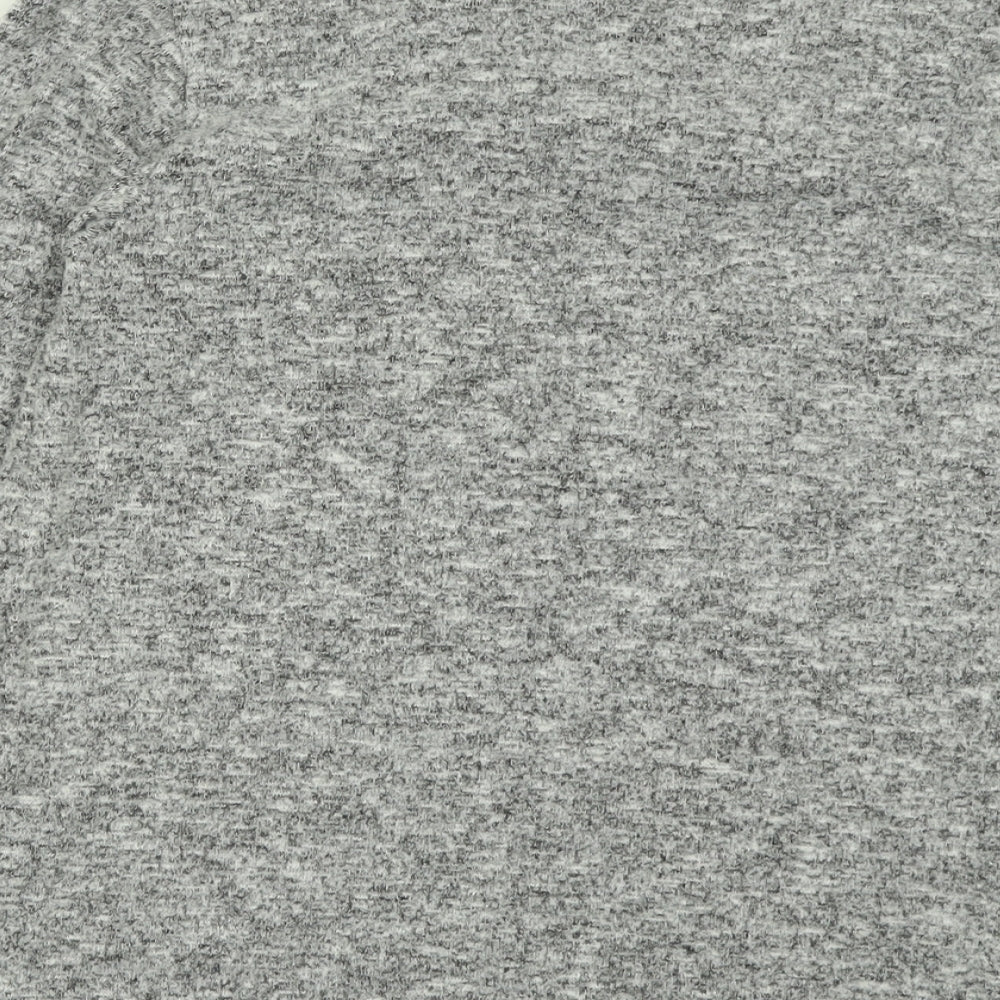 Dorothy Perkins Womens Grey Boat Neck  Polyester Pullover Jumper Size 12