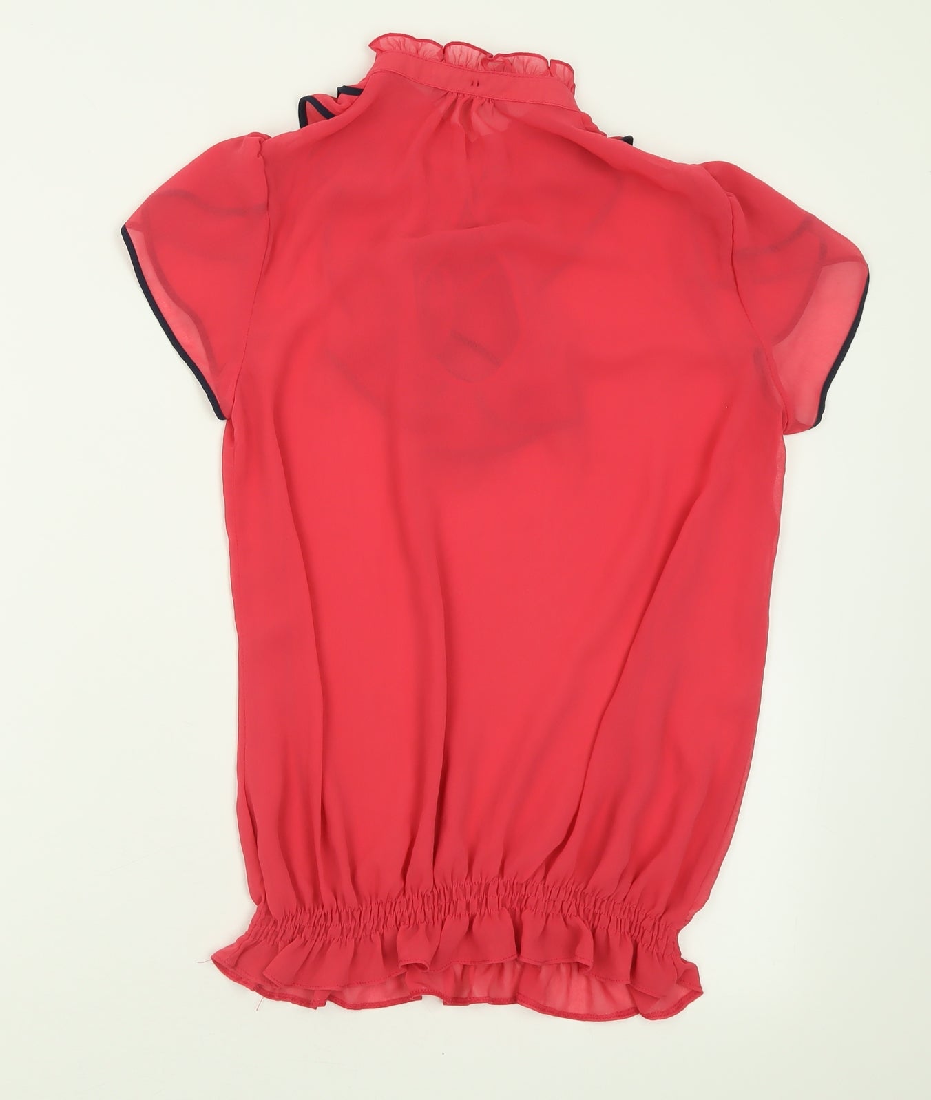 River Island Womens Pink  Polyester Basic Tank Size 10 Collared