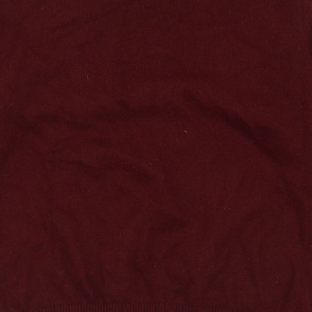H&M Womens Purple Crew Neck  Acrylic Pullover Jumper Size M