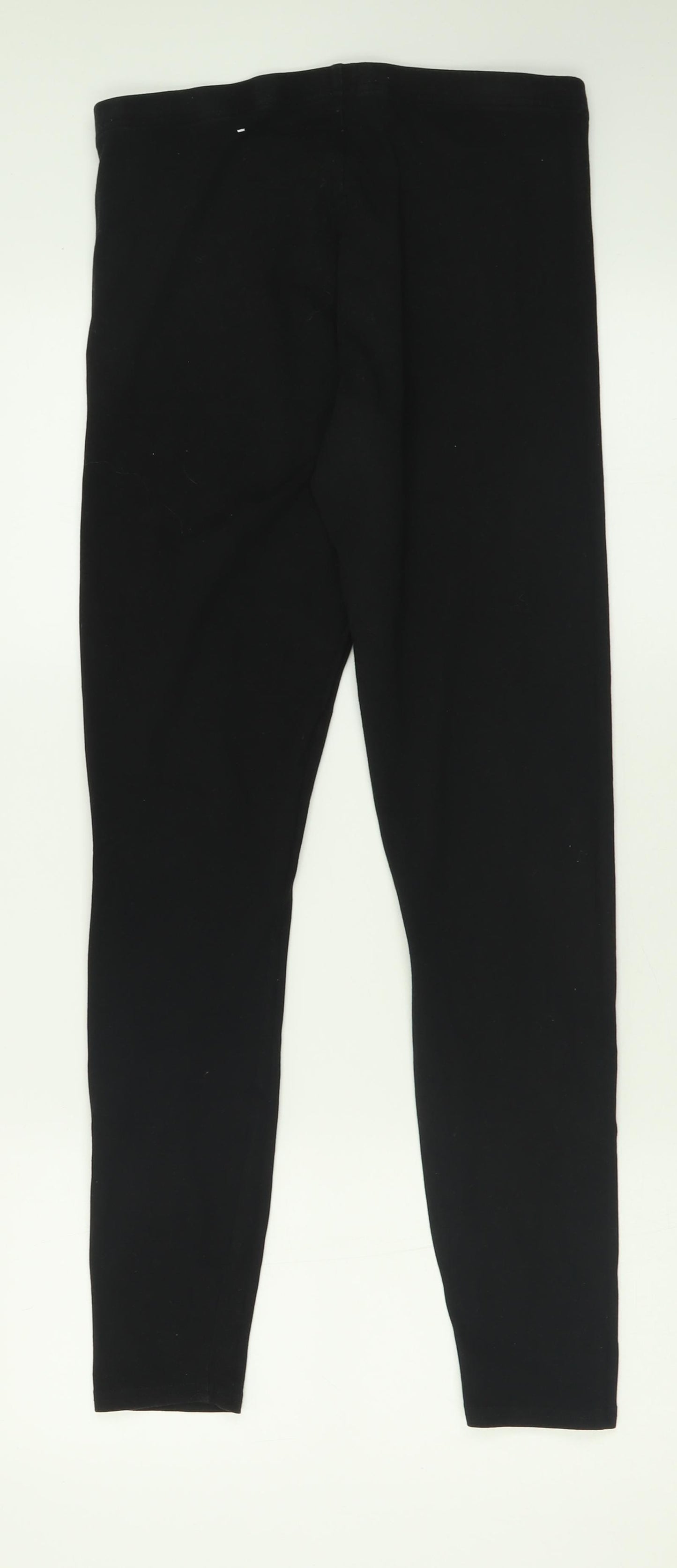New Look Womens Black  Cotton Capri Trousers Size 12 L30 in Regular