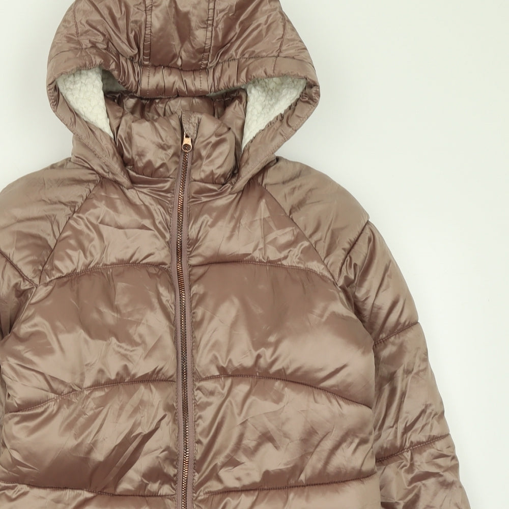NEXT Girls Pink   Basic Coat Coat Size 9 Years  Zip