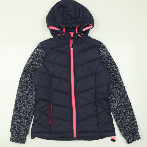 Superdry Womens Blue   Jacket  Size 10  Zip