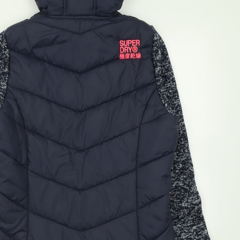 Superdry Womens Blue   Jacket  Size 10  Zip