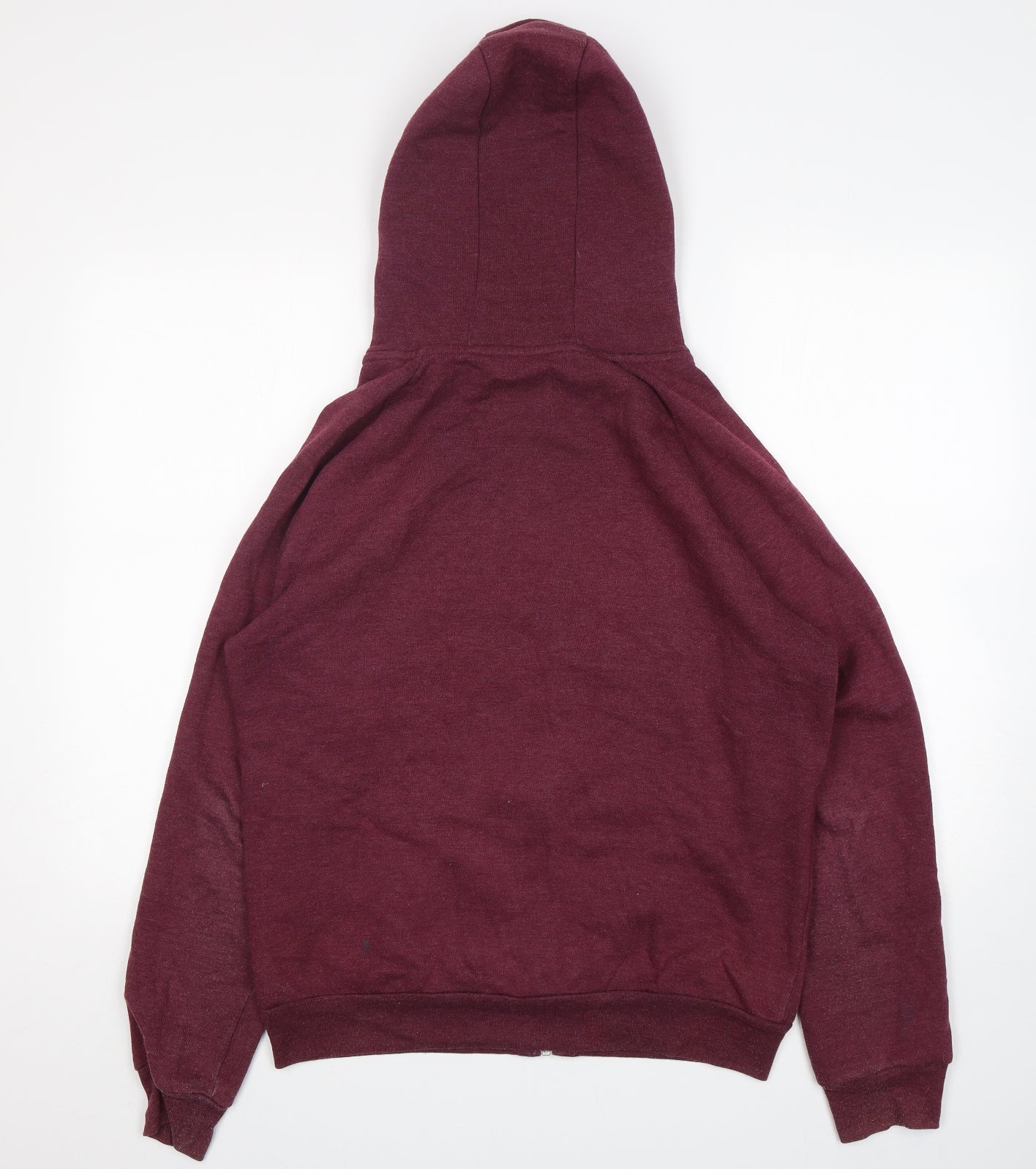 Cedar Wood State Mens Purple  Cotton Full Zip Hoodie Size M