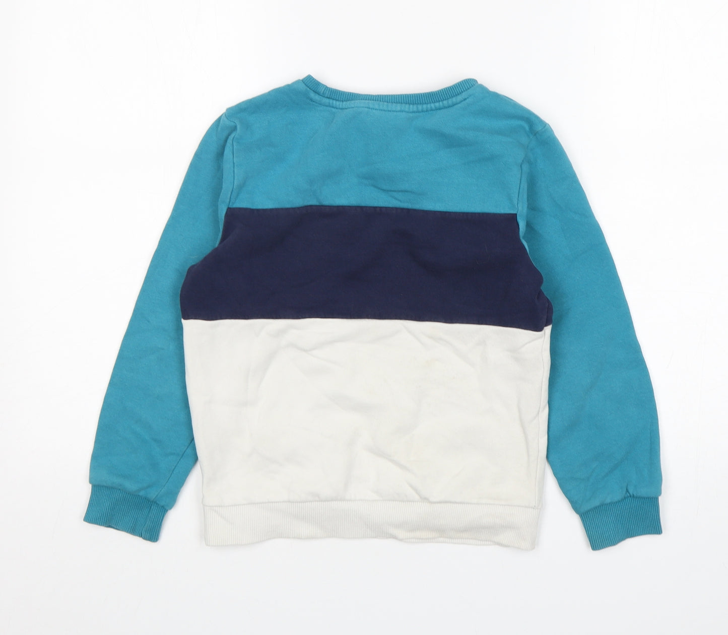 George Boys Multicoloured Colourblock Cotton Pullover Sweatshirt Size 8-9 Years  Pullover