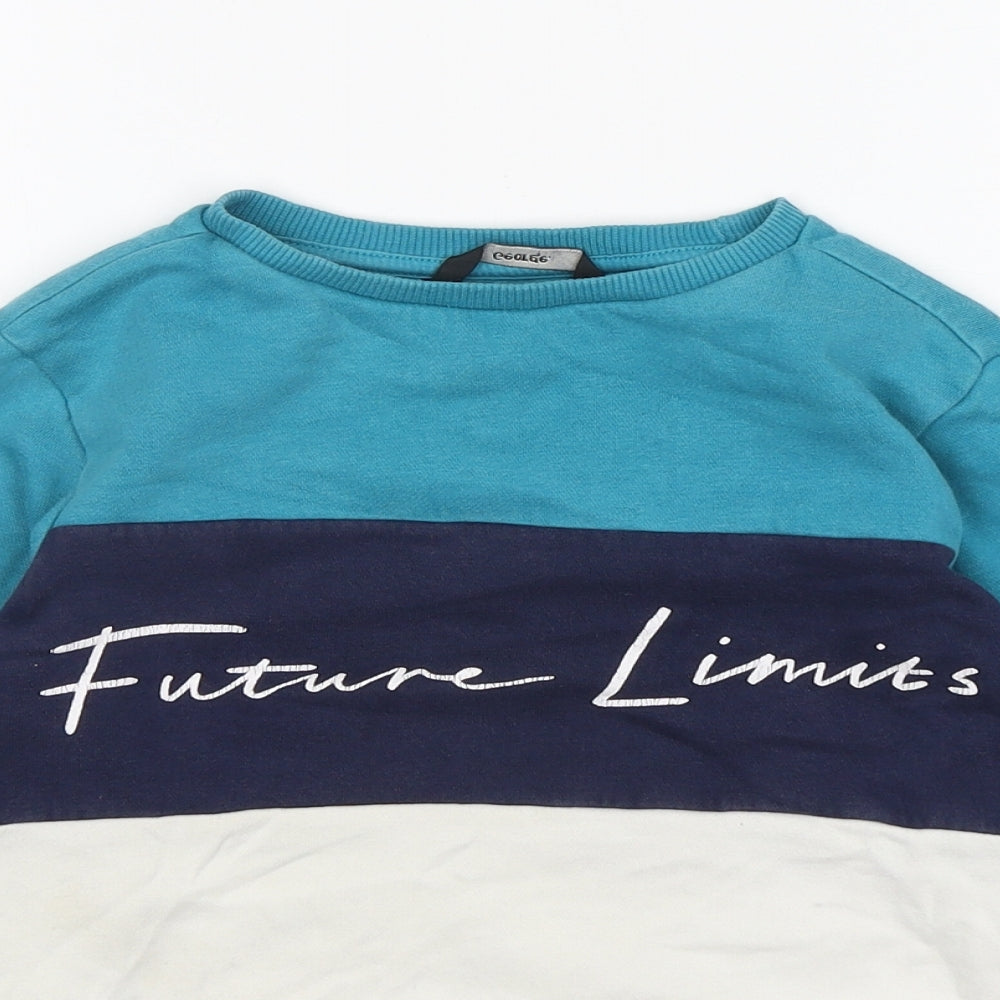 George Boys Multicoloured Colourblock Cotton Pullover Sweatshirt Size 8-9 Years  Pullover