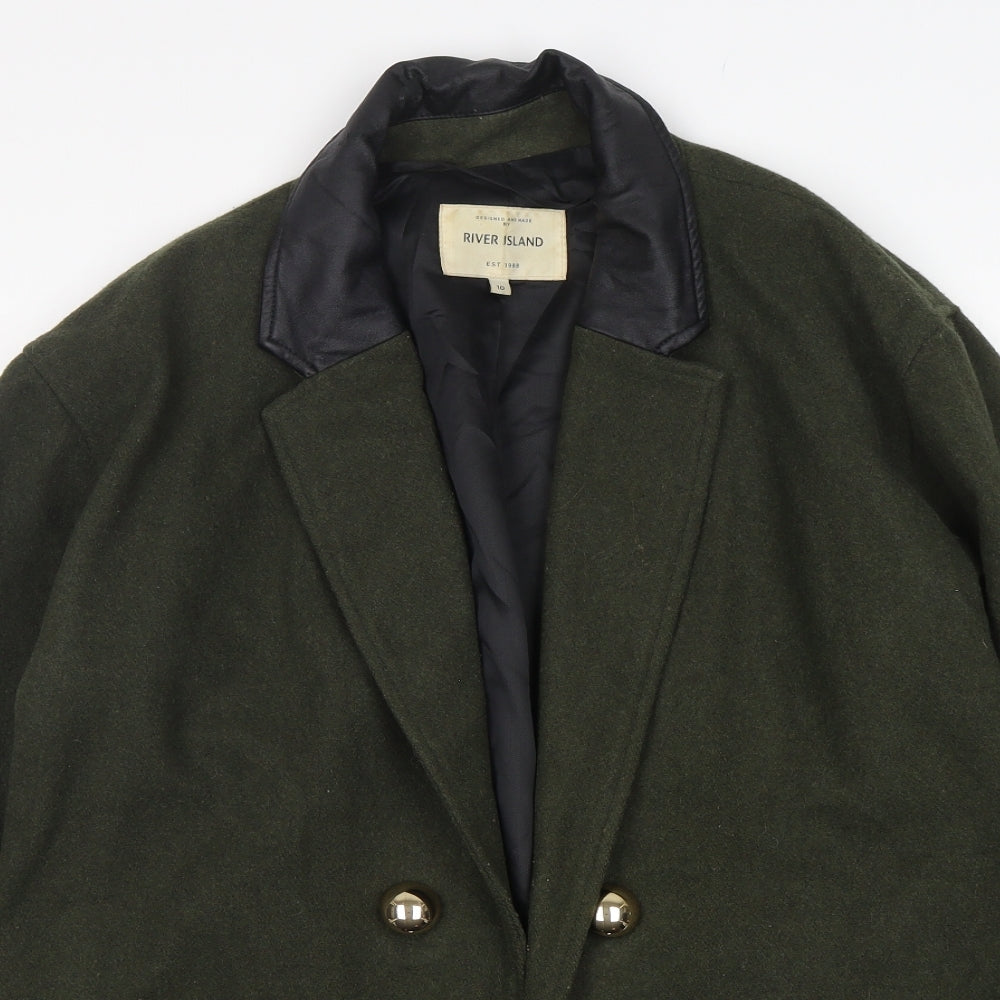 River Island  Womens Green   Jacket Blazer Size 10