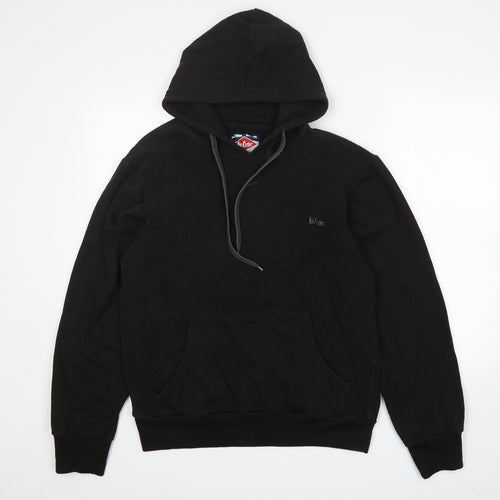 Lee Cooper  Mens Black  Cotton Pullover Hoodie Size XL