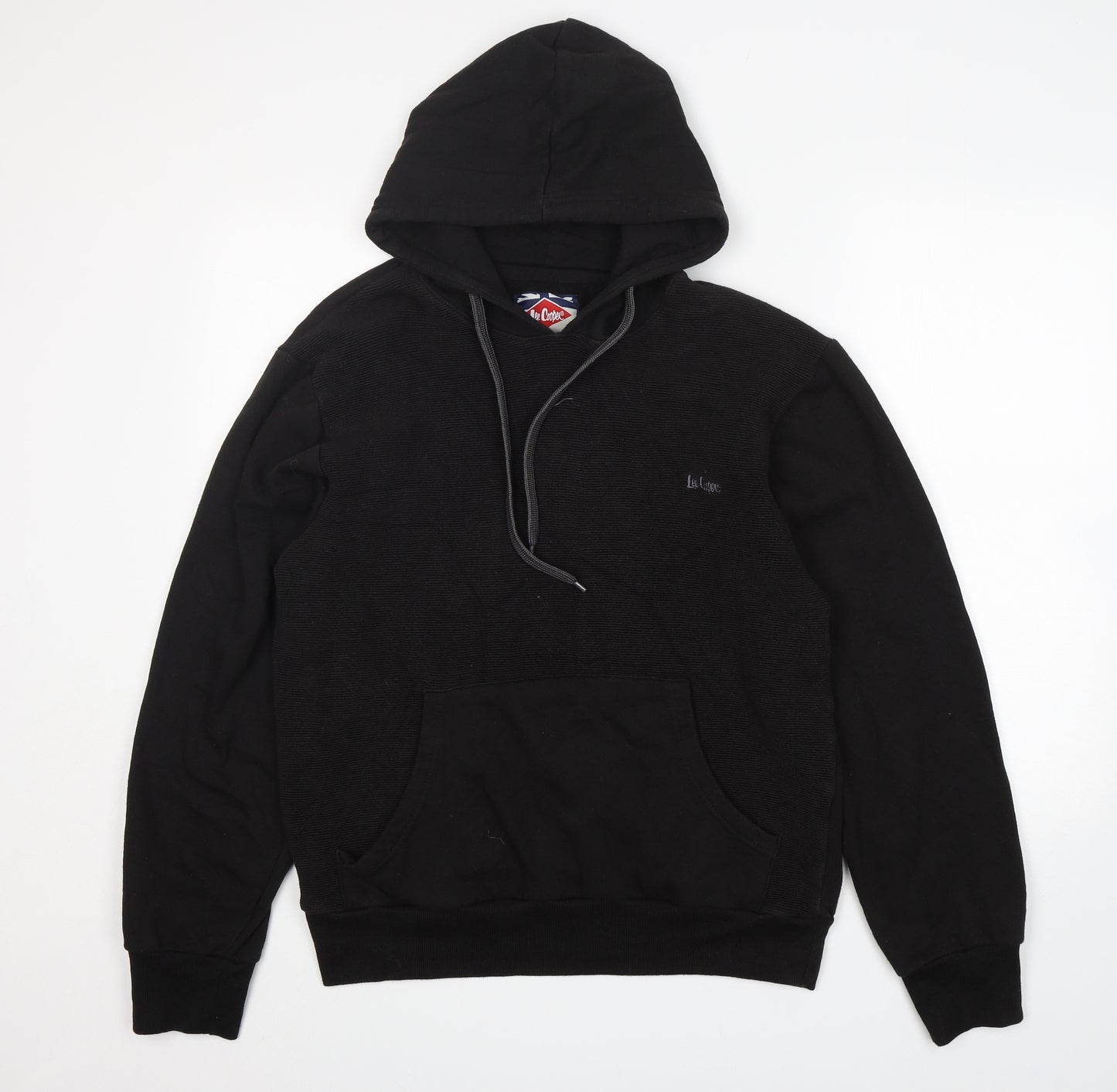 Lee Cooper  Mens Black  Cotton Pullover Hoodie Size XL