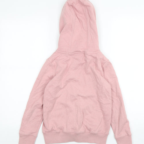NEXT Girls Pink  Cotton Full Zip Hoodie Size 9 Years