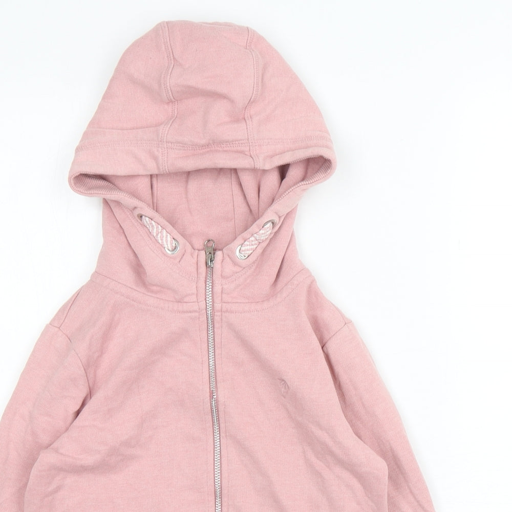 NEXT Girls Pink  Cotton Full Zip Hoodie Size 9 Years