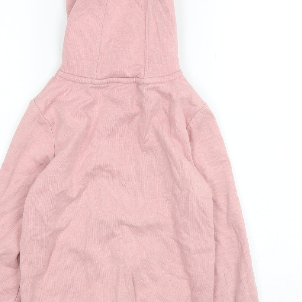 NEXT Girls Pink  Cotton Full Zip Hoodie Size 9 Years