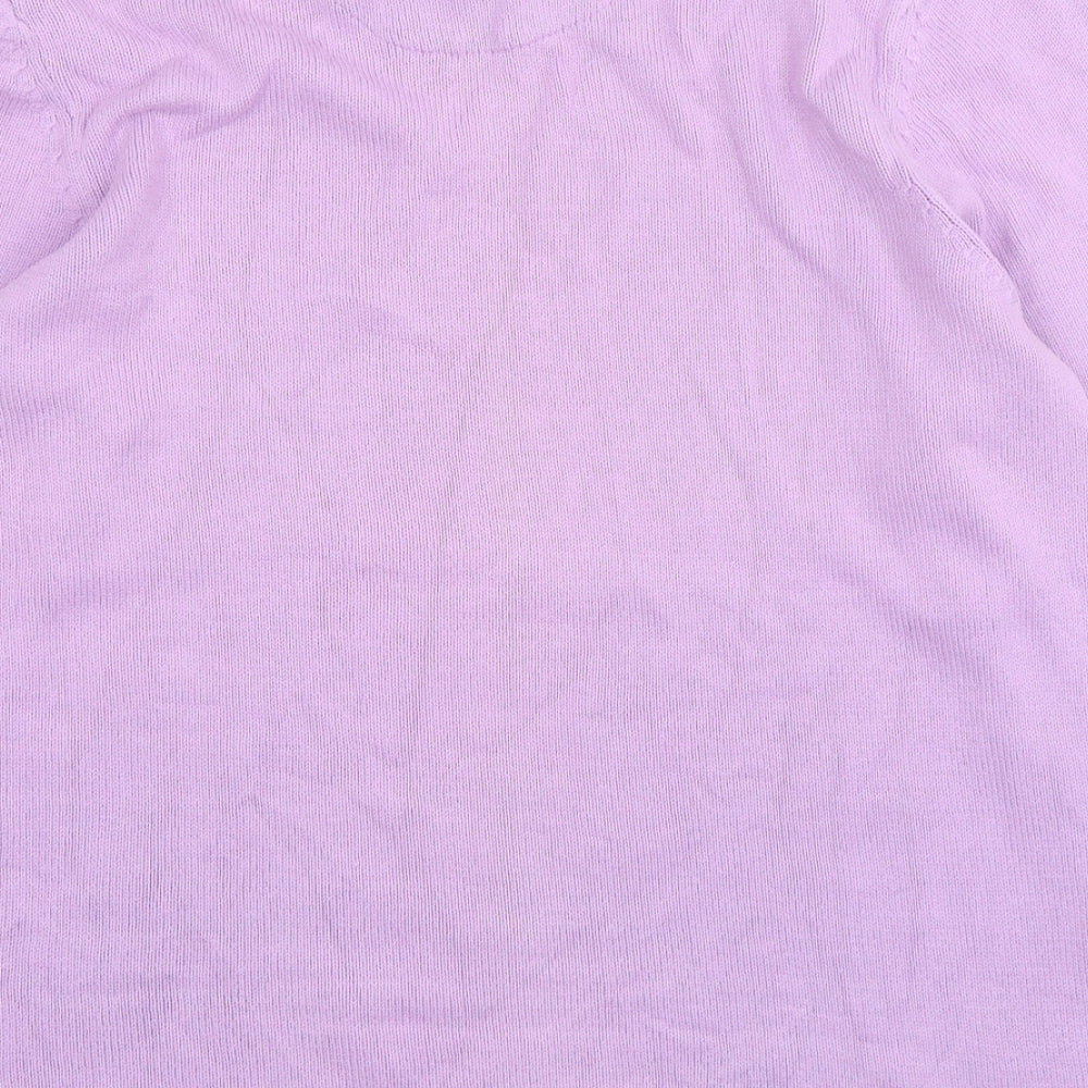 Atlantic Bay Mens Purple  Cotton Pullover Sweatshirt Size M