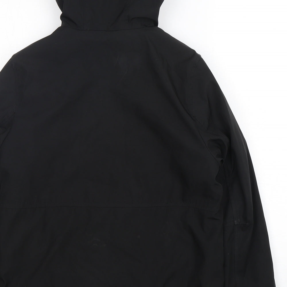 George Boys Black   Rain Coat Coat Size 9-10 Years  Zip