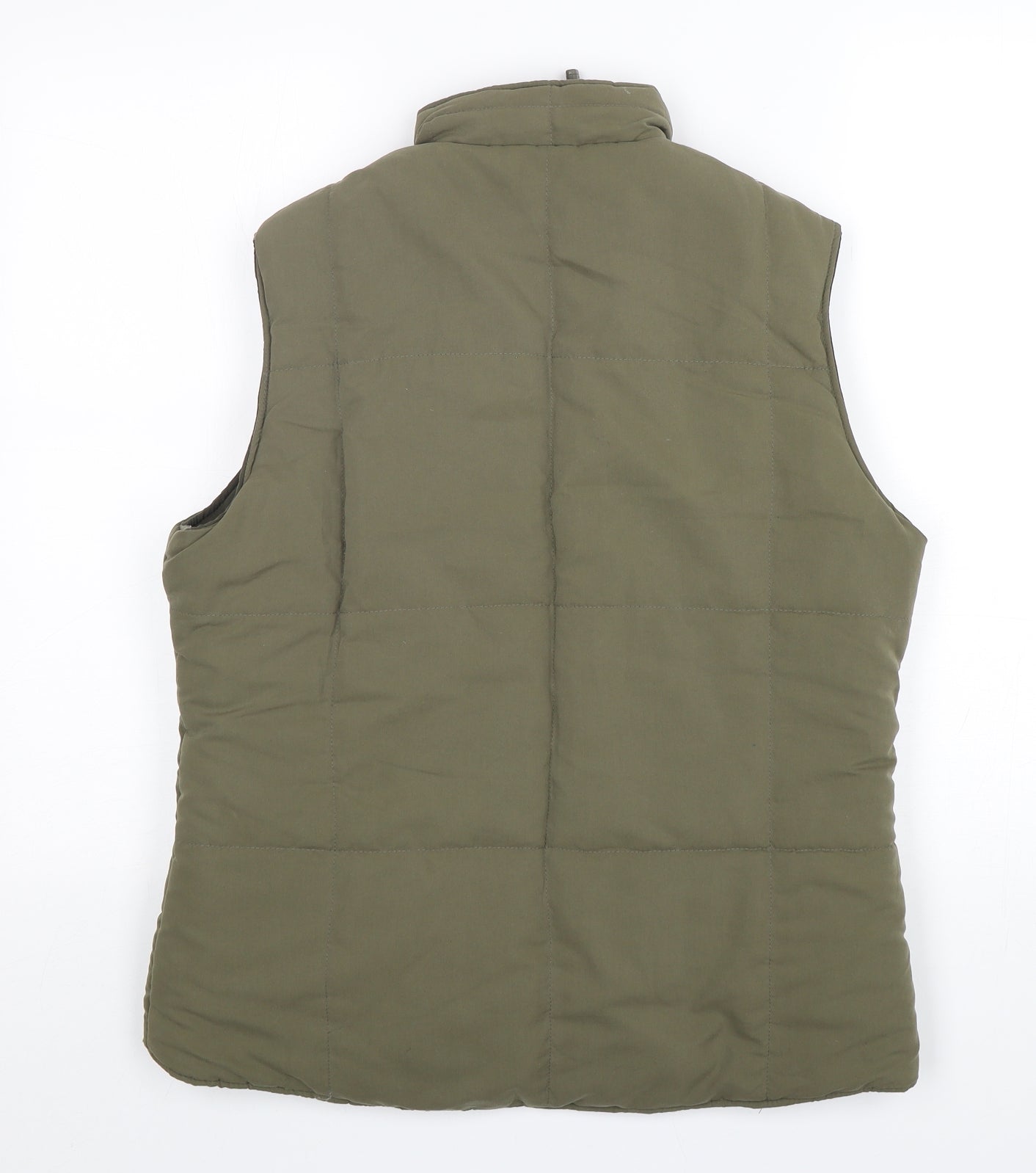 Bonmarché Womens Green   Gilet Coat Size S  Zip