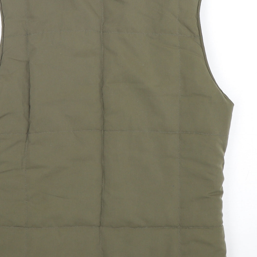 Bonmarché Womens Green   Gilet Coat Size S  Zip