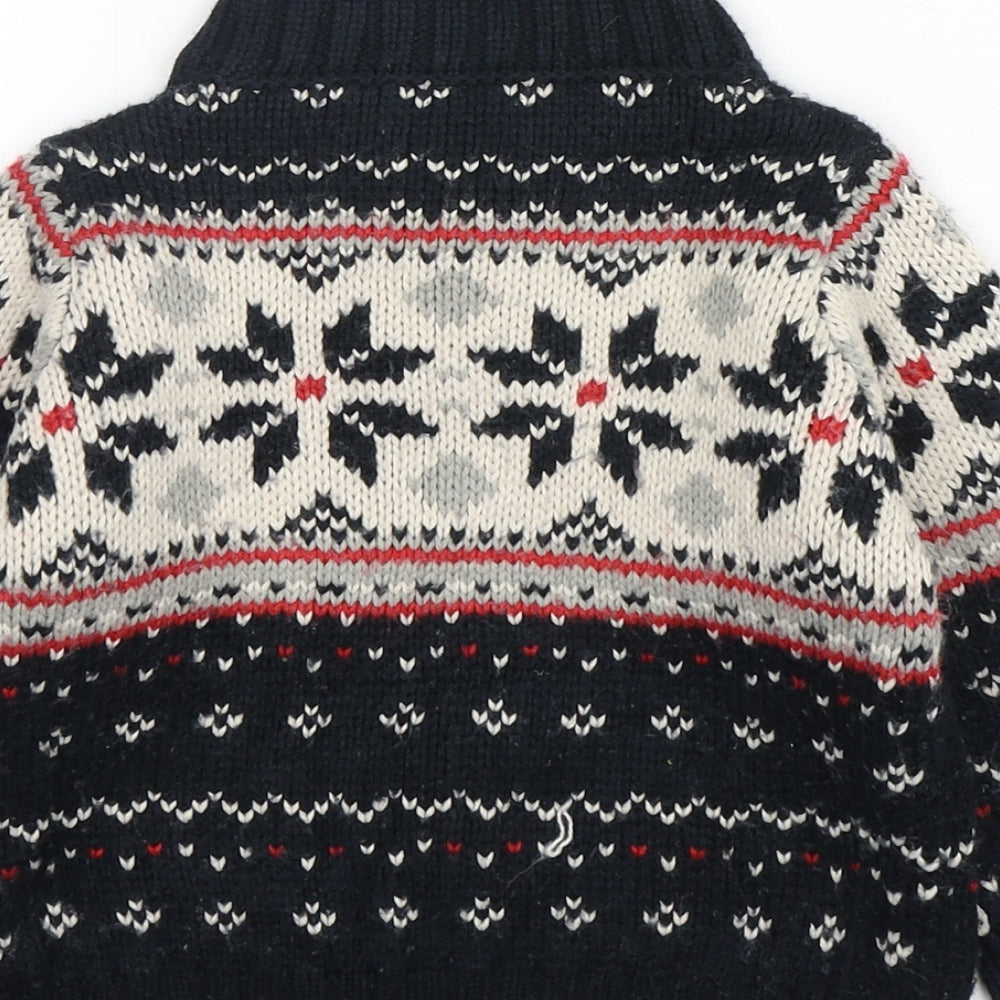George Boys Multicoloured Fair Isle Acrylic Pullover Jumper Size 12-18 Months  Pullover