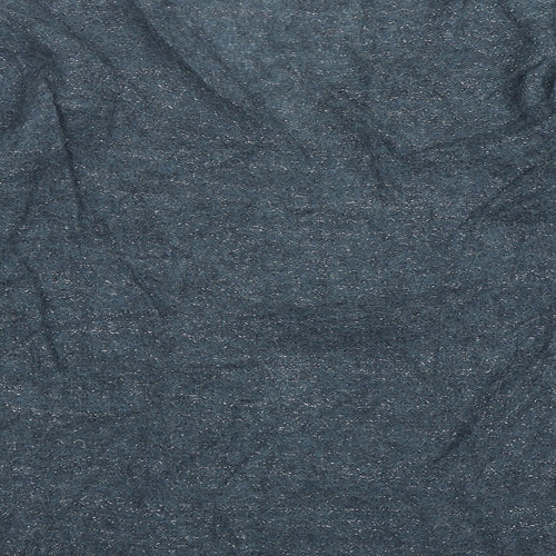 Comptoir des Cotonniers Womens Blue V-Neck  Alpaca Pullover Jumper Size L