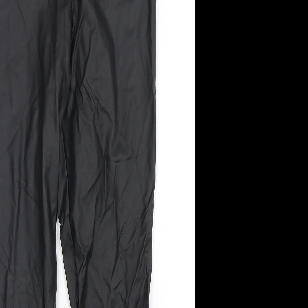 Cameo rose Womens Black  Polyester Jegging Jeans Size 12 L27 in Regular  - Leather Look
