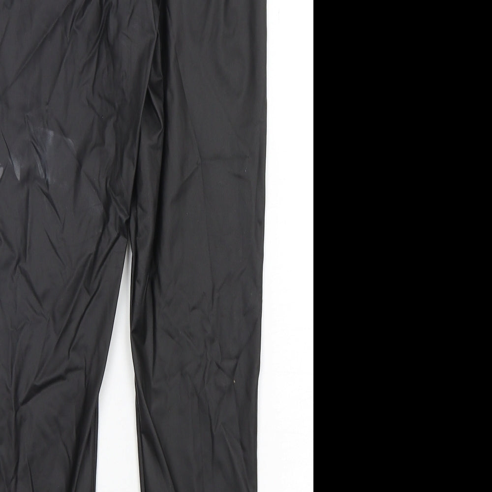 Cameo rose Womens Black  Polyester Jegging Jeans Size 12 L27 in Regular  - Leather Look