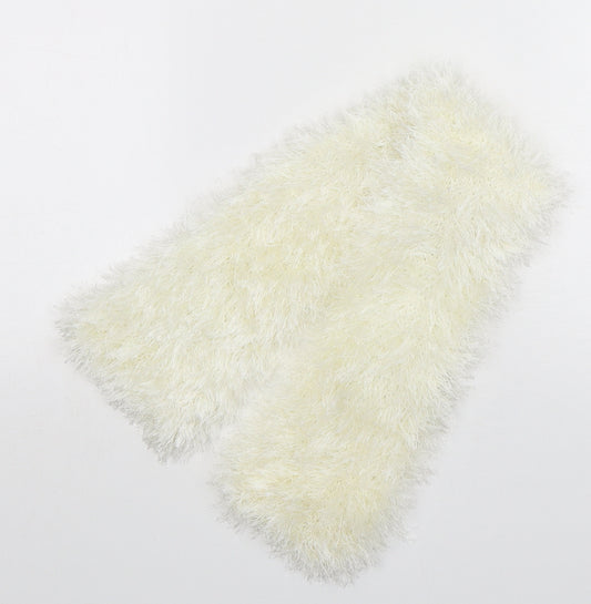 Preworn Girls White  Polyester Scarf Scarves & Wraps Size Regular